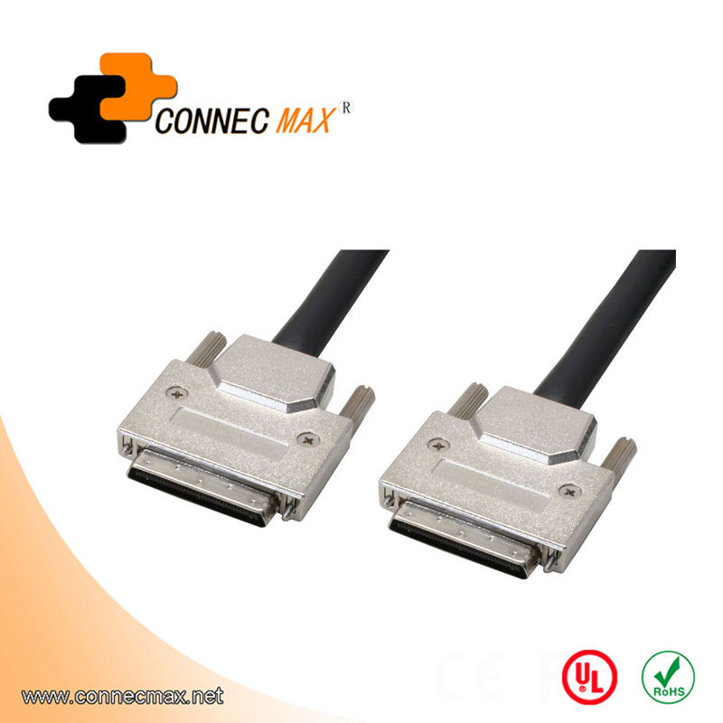 VHDCI 68Pin M/M cable with Screw, Assembly Type