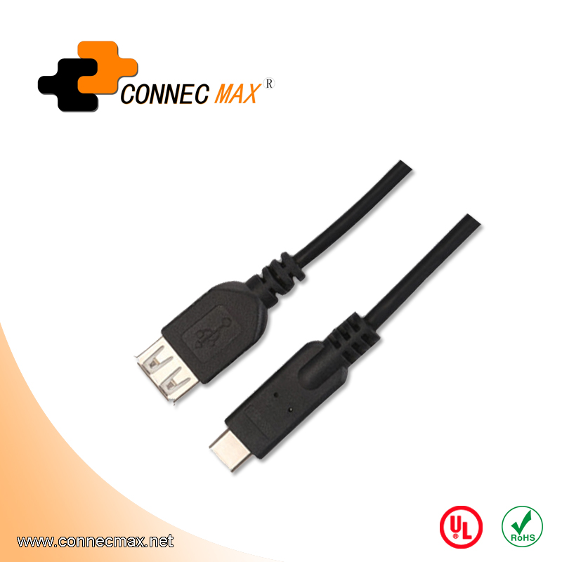 USB 3.1 type C to USB 2.0 AF male to female cable 