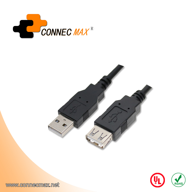 USB 2.0 A Male to A Female Passive Extension Cable 