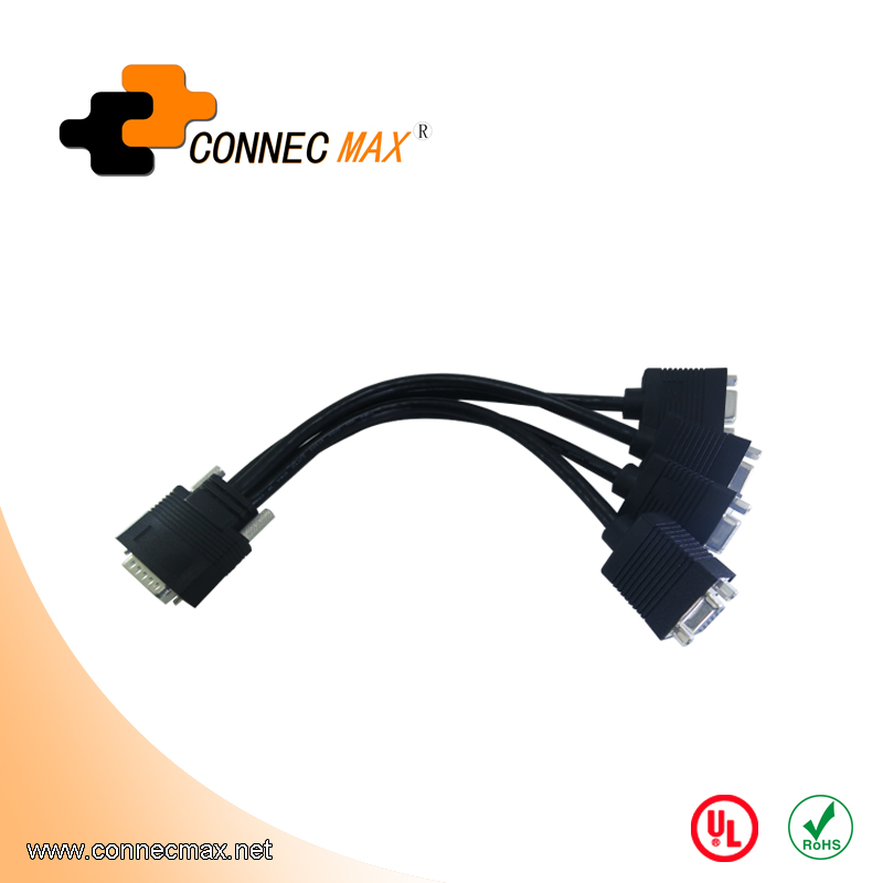 HD60 Male to 4 VGA Female Splitter Cable