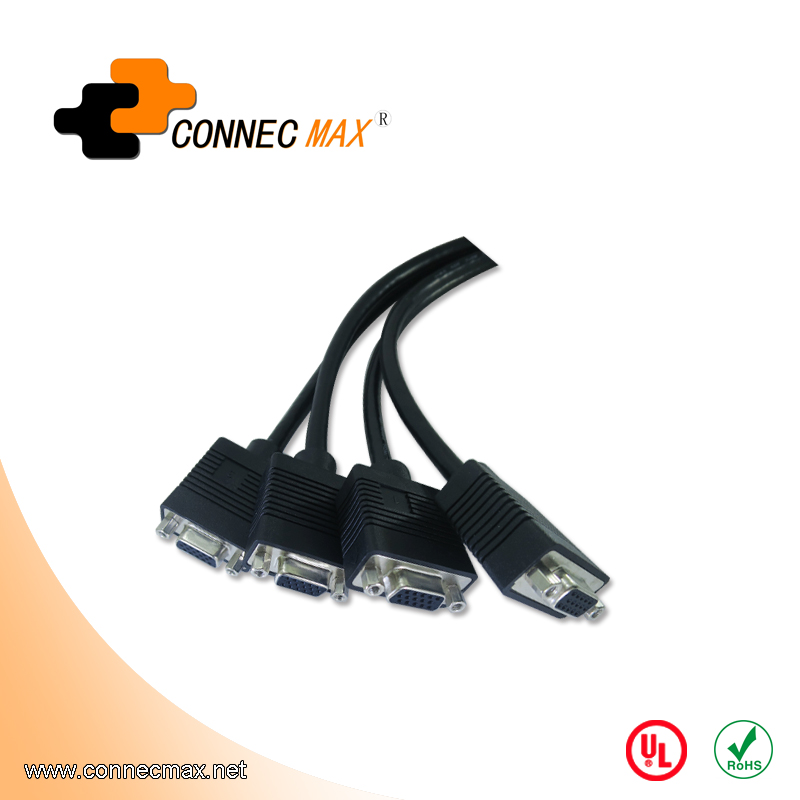 HD60 Male to 4 VGA Female Splitter Cable