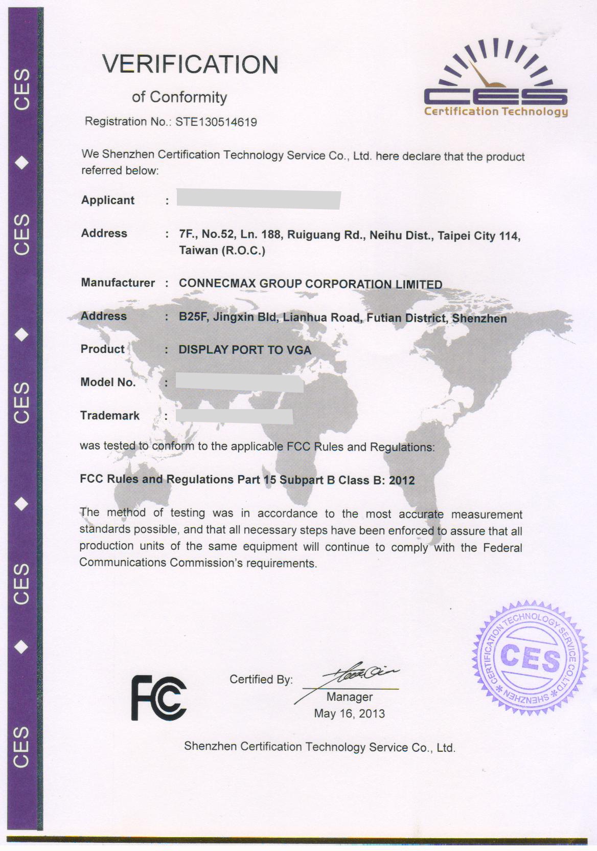 Displayport to VGA Converter Cable