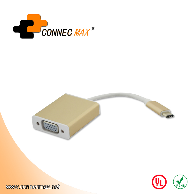 USB 3.1 type C转VGA 公对母转换器