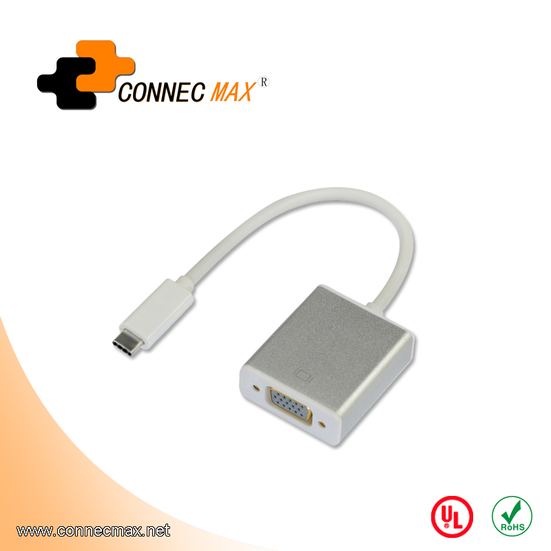 USB 3.1 type C转VGA 公对母转换器